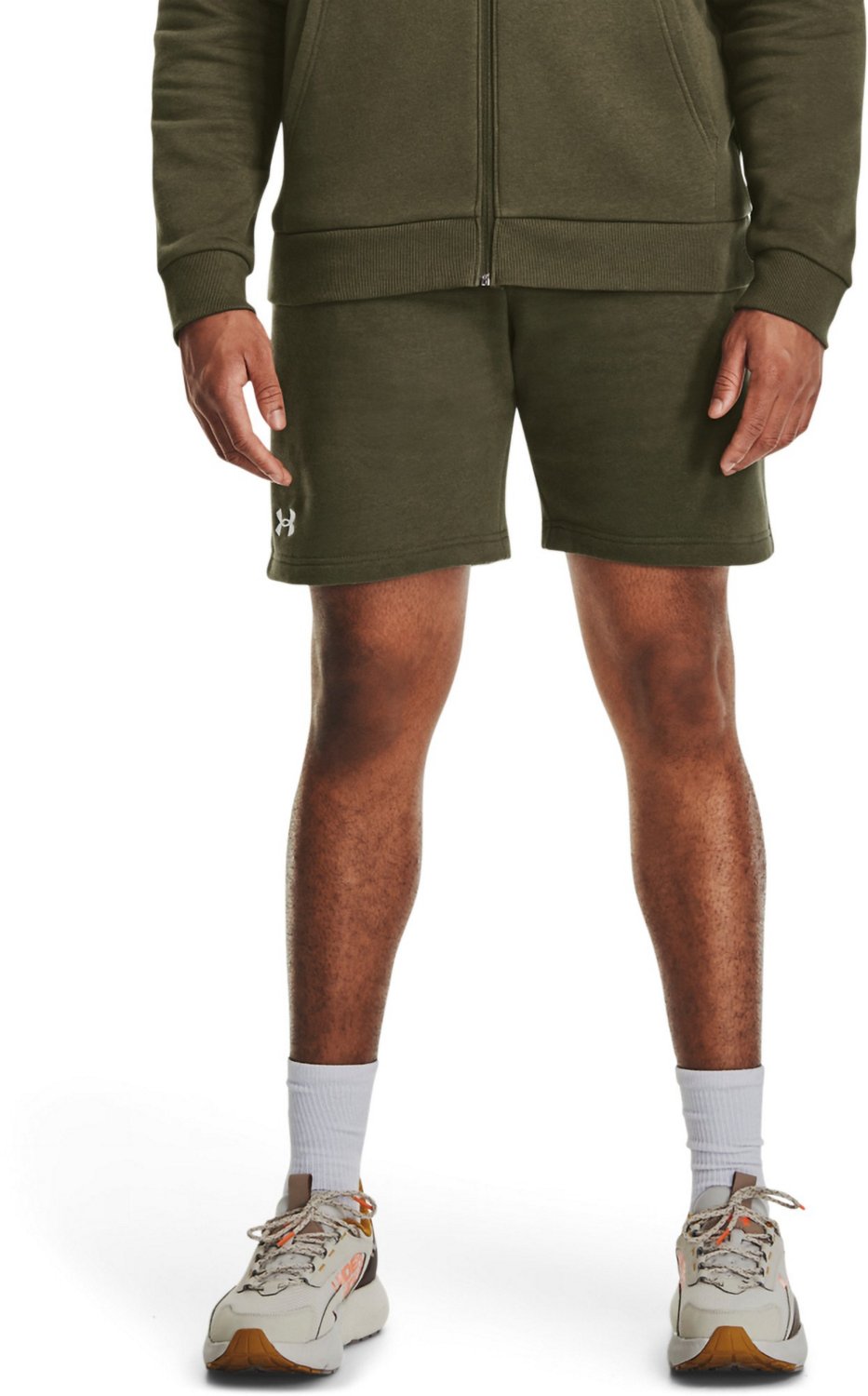 Under Armour Men's Rival Fleece Shorts Free Shipping at Academy
