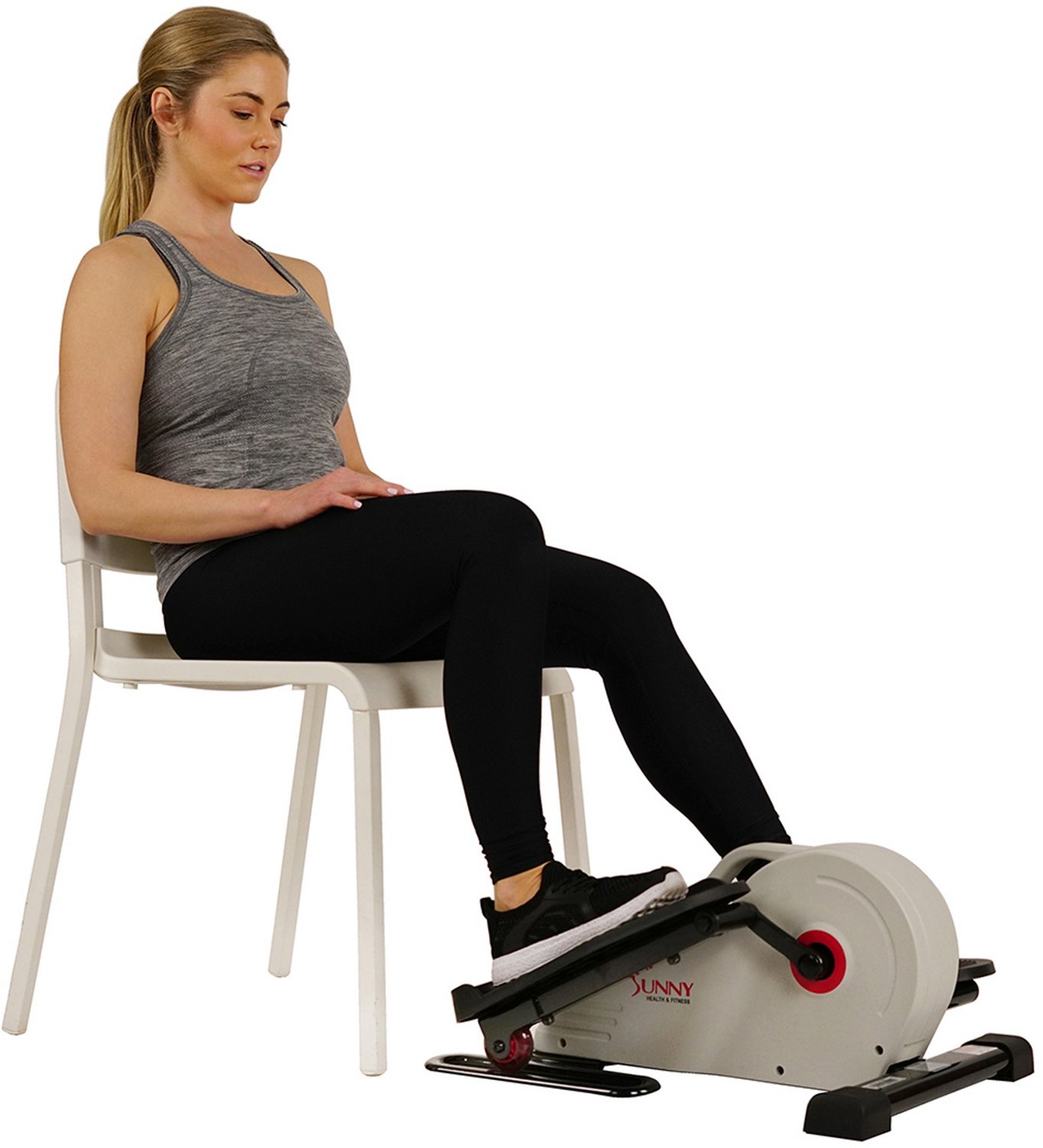 Sunny Health Fitness Magnetic Under Desk Elliptical Academy