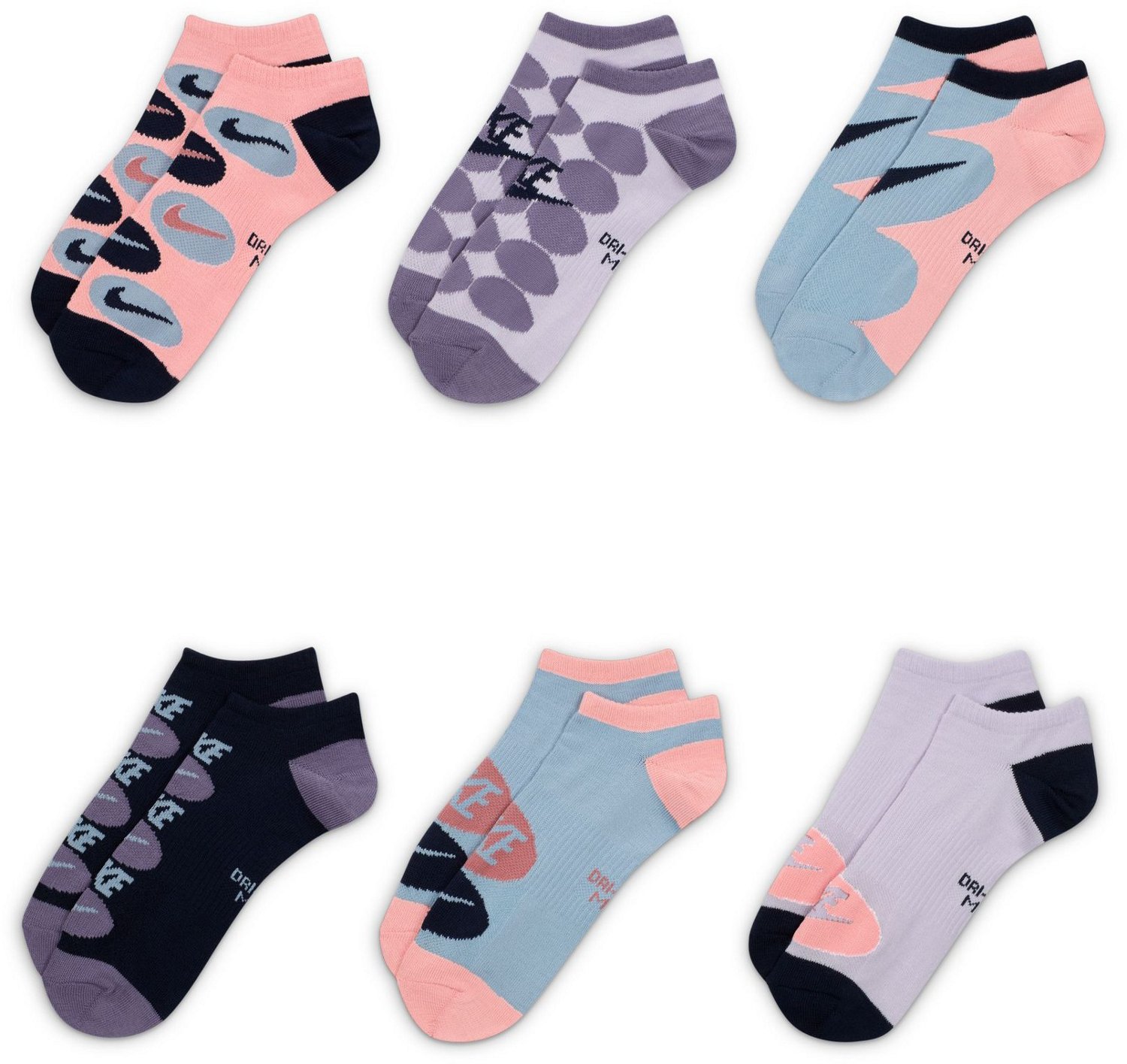 Nike Women's Light No Show Socks 6-Pack