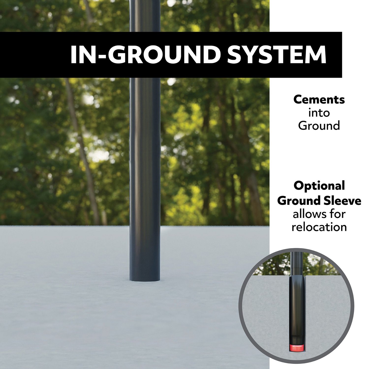 Lifetime Adjustable In-Ground 54 in Acrylic Basketball Hoop - view number 7