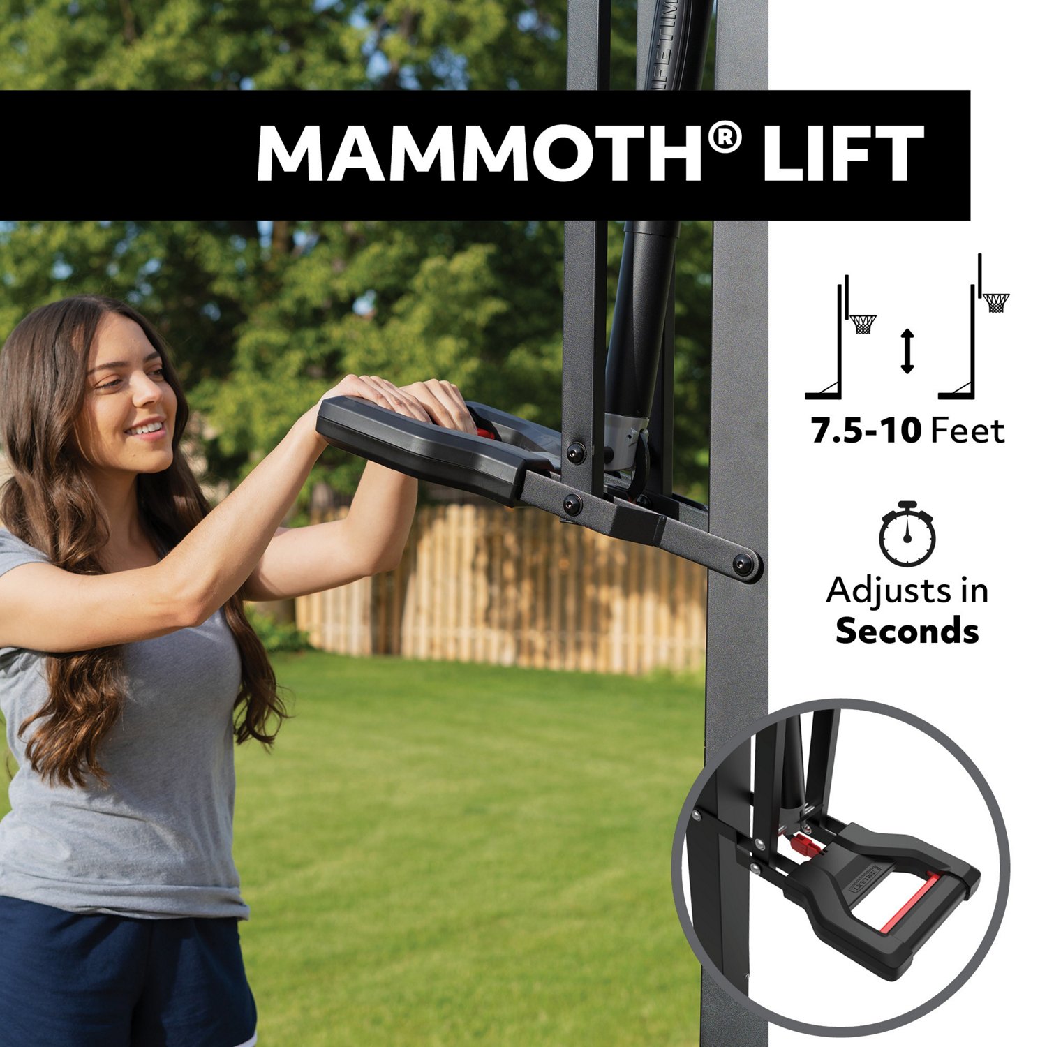 Lifetime Mammoth 54 in Tempered Glass Inground Basketball Hoop                                                                   - view number 4
