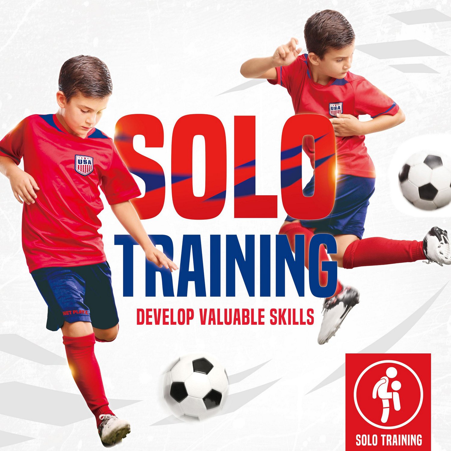 NetPlayz 4 ft x 3 ft x 3 ft Instant Pop-Up Portable Soccer Goals 2-Pack - view number 6