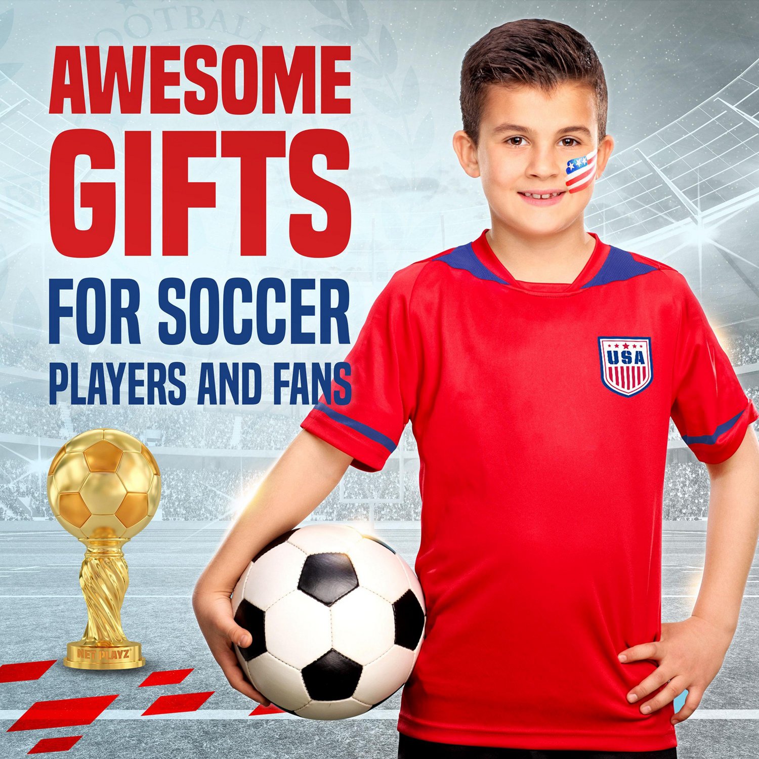 NetPlayz 4 ft x 3 ft x 3 ft Instant Pop-Up Portable Soccer Goals 2-Pack - view number 7