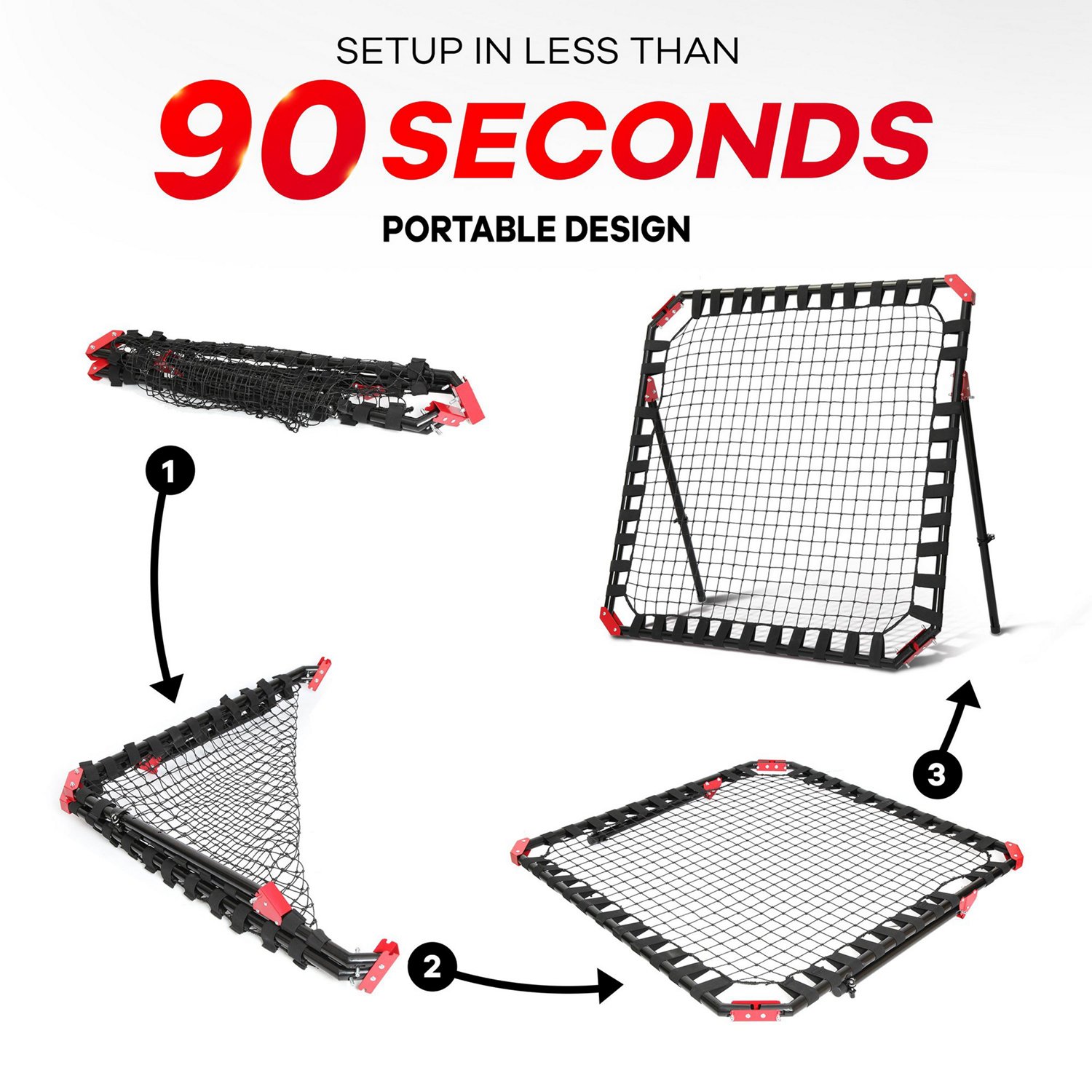 NetPlayz 4 ft x 4 ft Soccer Rebounder Net - view number 2