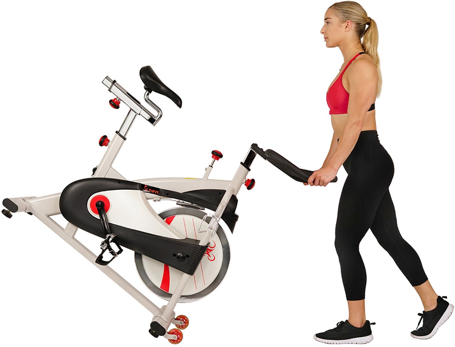 Sunny Health & Fitness Belt Drive Premium Indoor Cycling Bike - view number 2