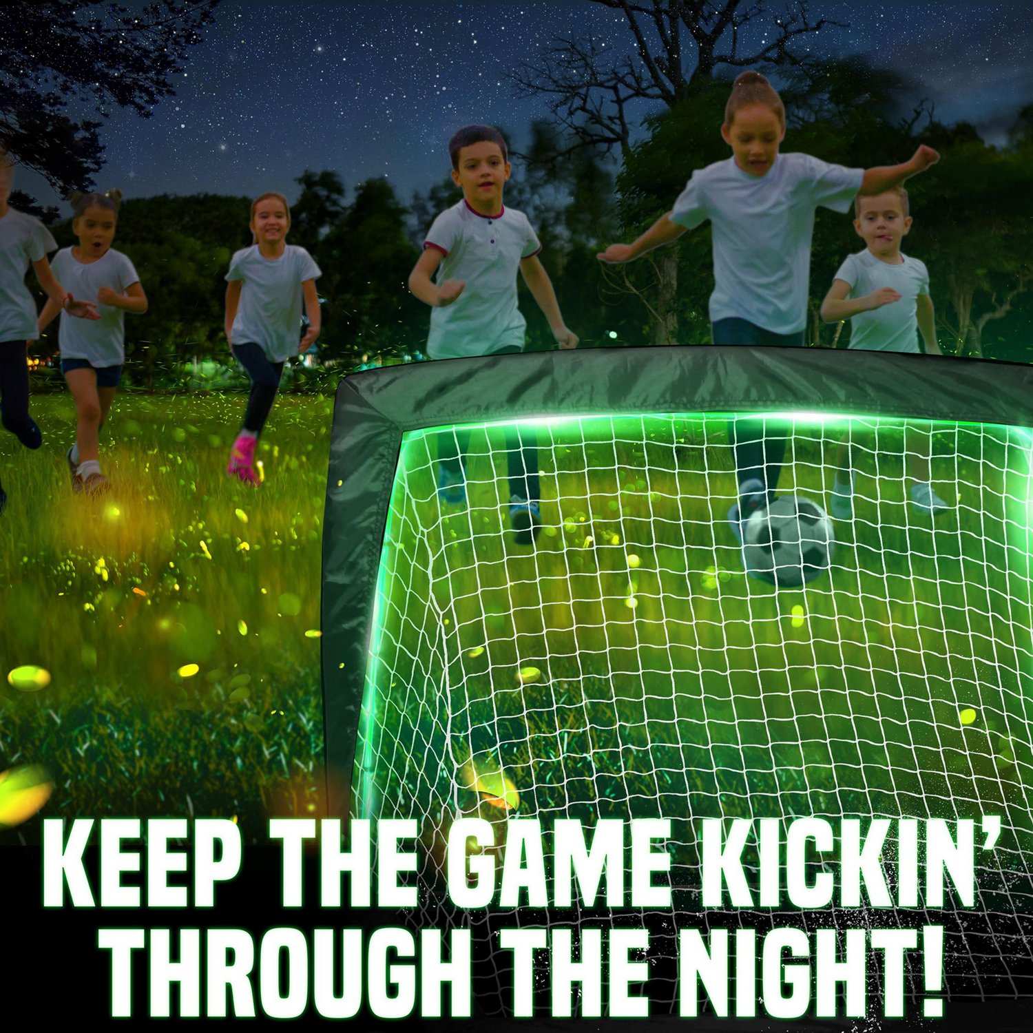 NetPlayz 4 ft x 3 ft x 3 ft Glow-in-the-Dark Portable Soccer Goal                                                                - view number 4