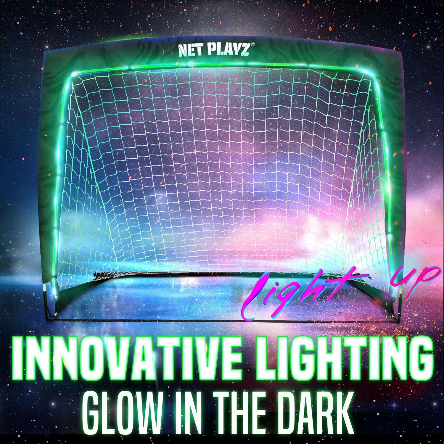 NetPlayz 4 ft x 3 ft x 3 ft Glow-in-the-Dark Portable Soccer Goal                                                                - view number 5
