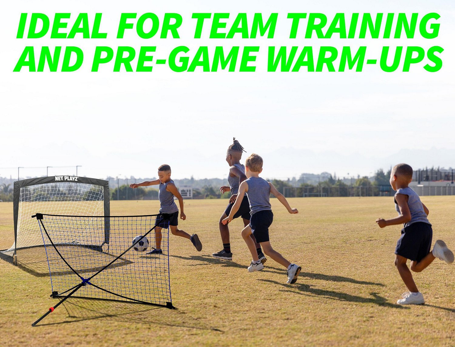 NetPlayz 4 ft x 3 ft Soccer Goal and Rebounder Net Set                                                                           - view number 6