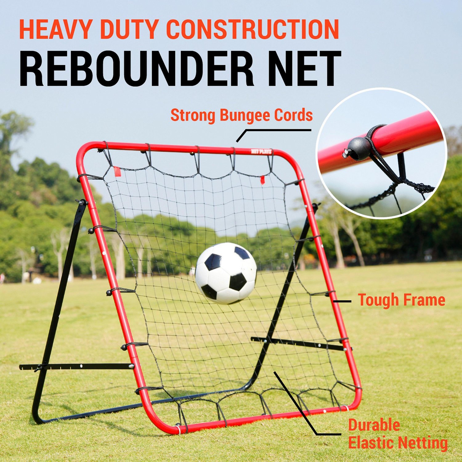 NetPlayz 3 ft x 3 ft Soccer Rebounder Net - view number 5