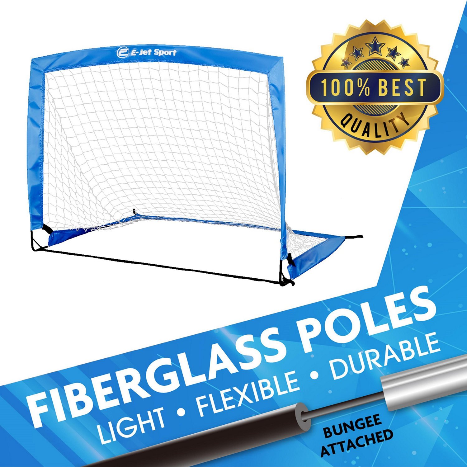 E-Jet Sport 4 ft x 3 ft x 3 ft Portable Soccer Goals 2-Pack                                                                      - view number 4