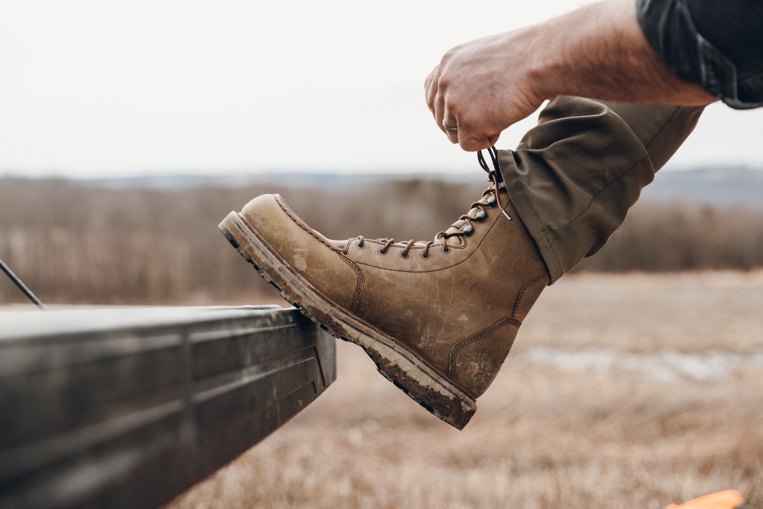 Hunter moc shop toe boots