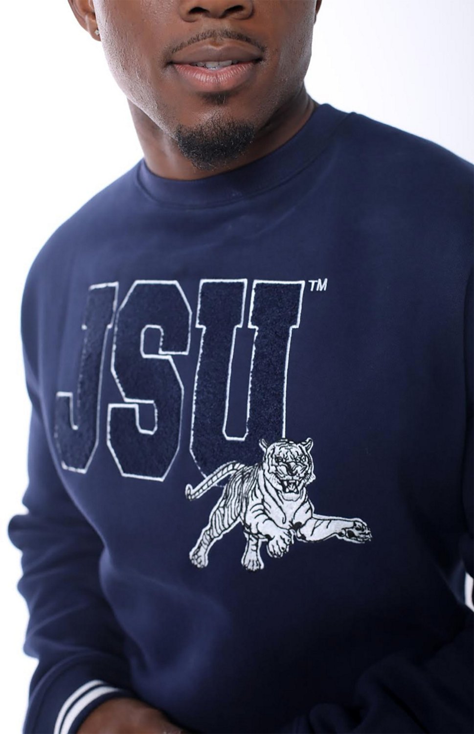 Sacred Heart Adults' Jackson State University Chenille Crew Sweatshirt - view number 2