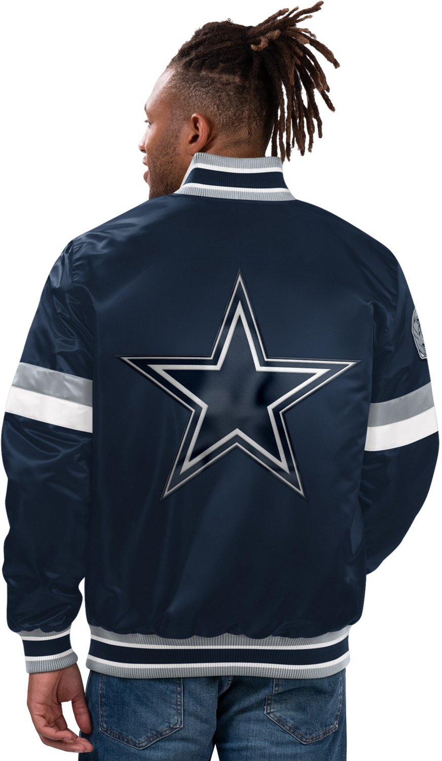 G-III Men's Dallas Cowboys Home Game Satin Varsity Jacket - view number 2