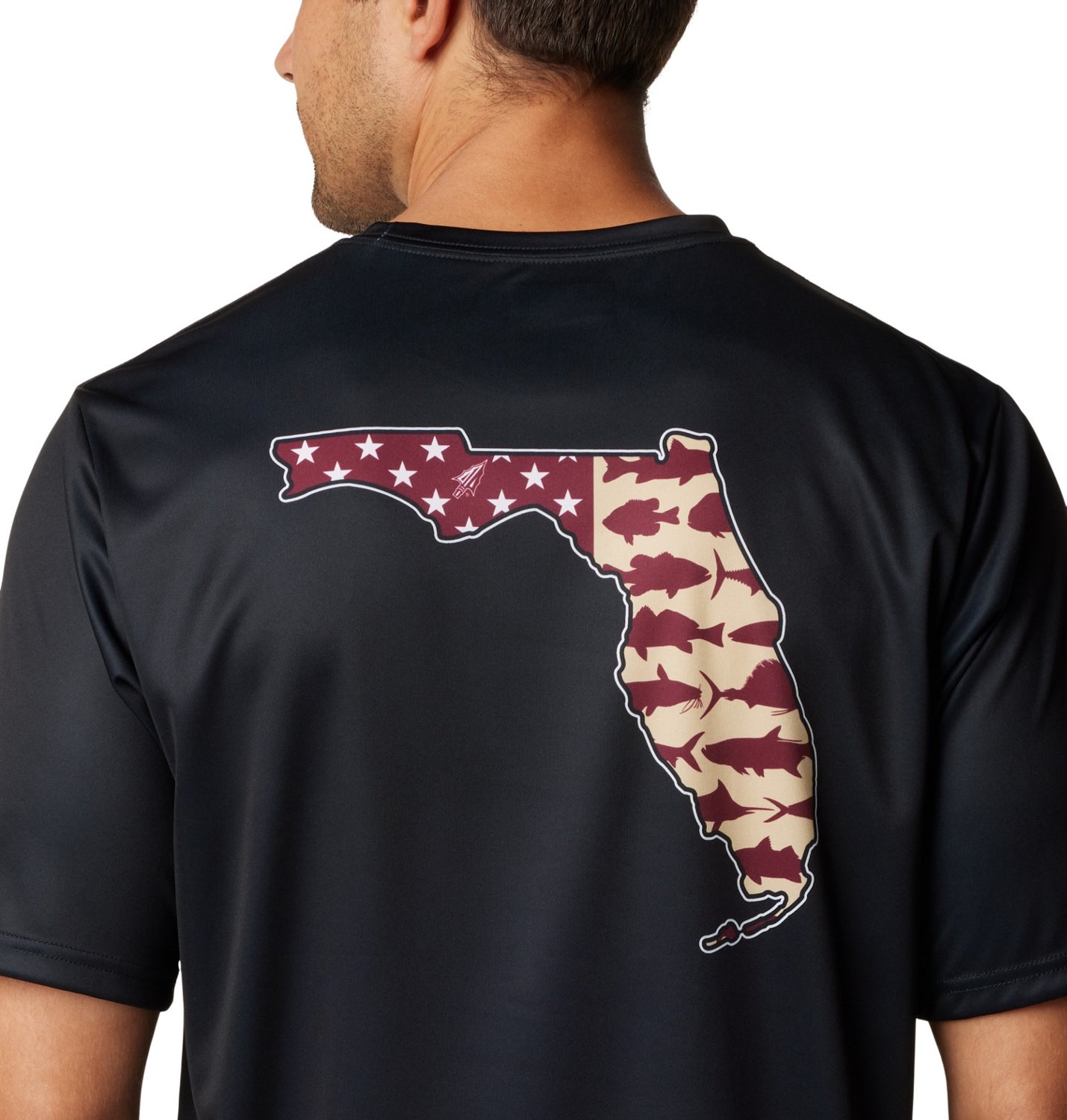 Columbia Sportswear Men's Florida State University Flag Terminal Tackle T-shirt                                                  - view number 4