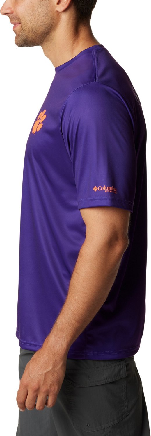 Columbia Sportswear Men's Clemson University Flag Terminal Tackle T-shirt - view number 5