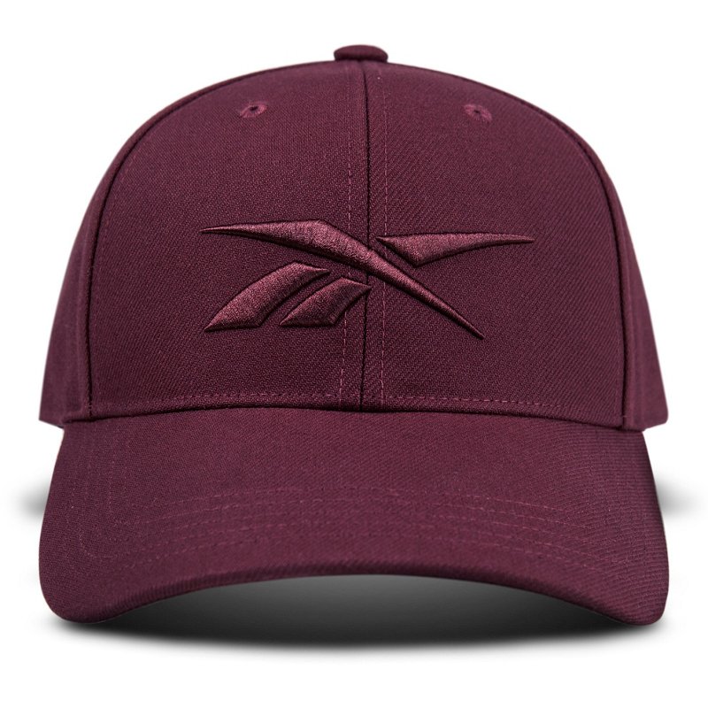 Reebok Vector Baseball Cap Maroon - Men's Hunting/Fishing Headwear at Academy Sports