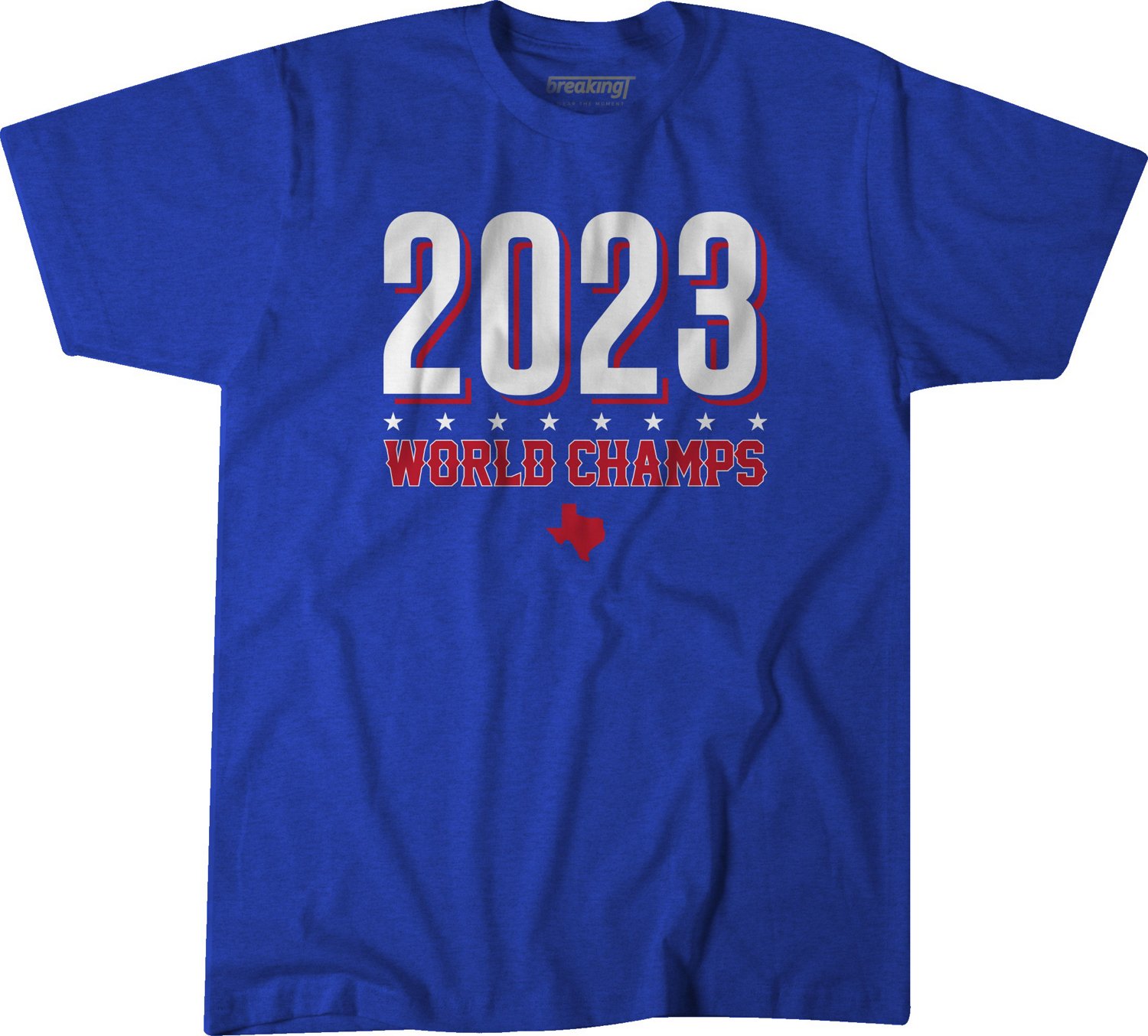 Breaking T Men's Texas Rangers World Champs Banner T-shirt - view number 1
