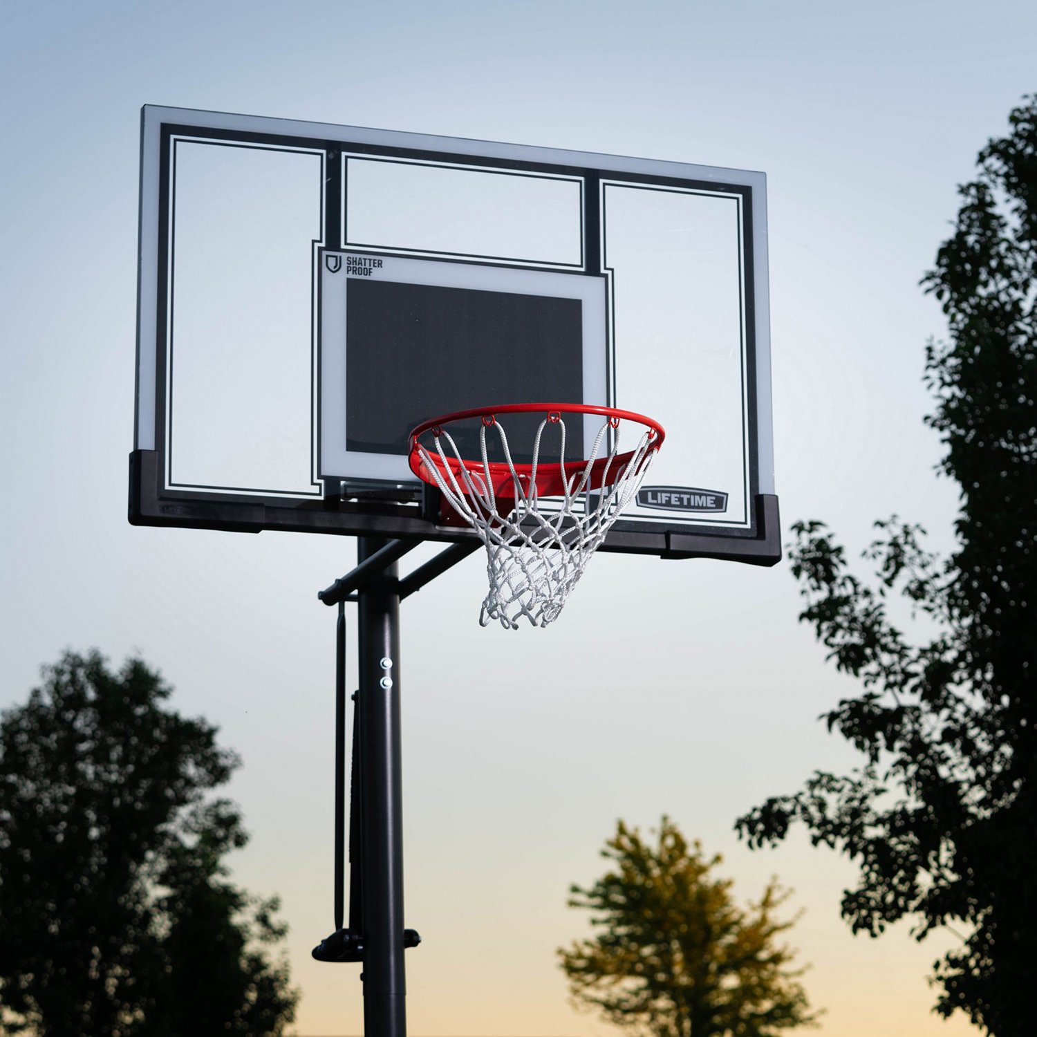 Lifetime 54 in Makrolon Inground Basketball Hoop Academy
