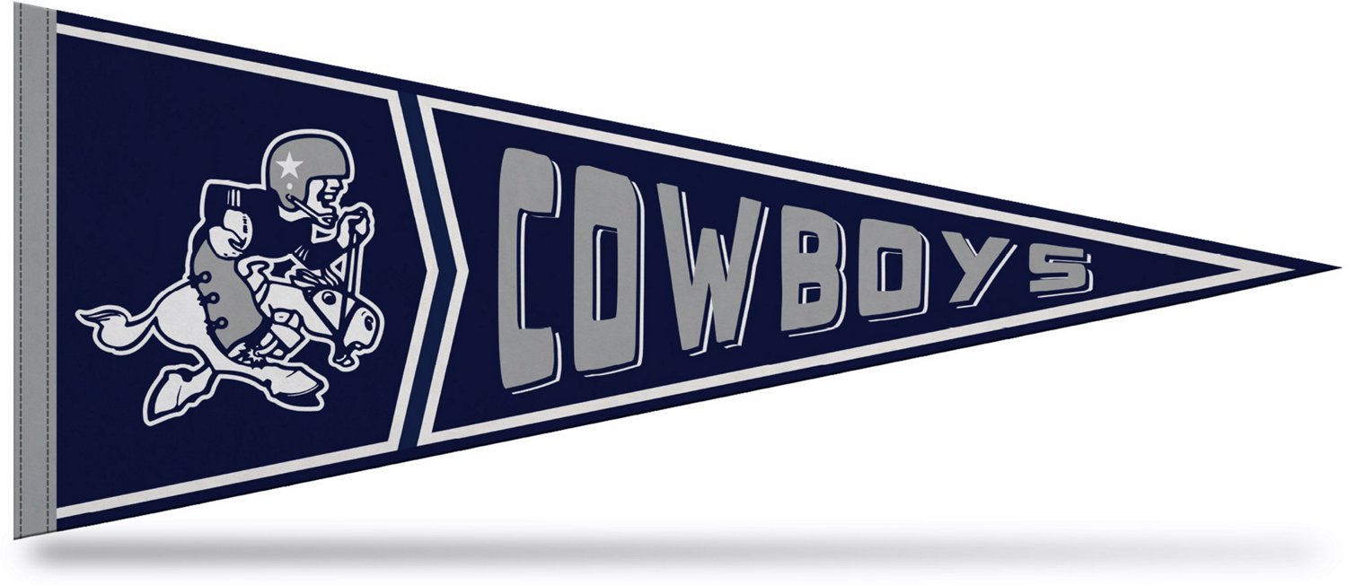 Tag Express Dallas Cowboys Retro Design 12 in x 30 in Soft Felt Pennant