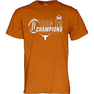 Blue 84 Men's Texas 2023 Big XII Football Conference Champs Locker Room Short Sleeve T-Shirt                                    