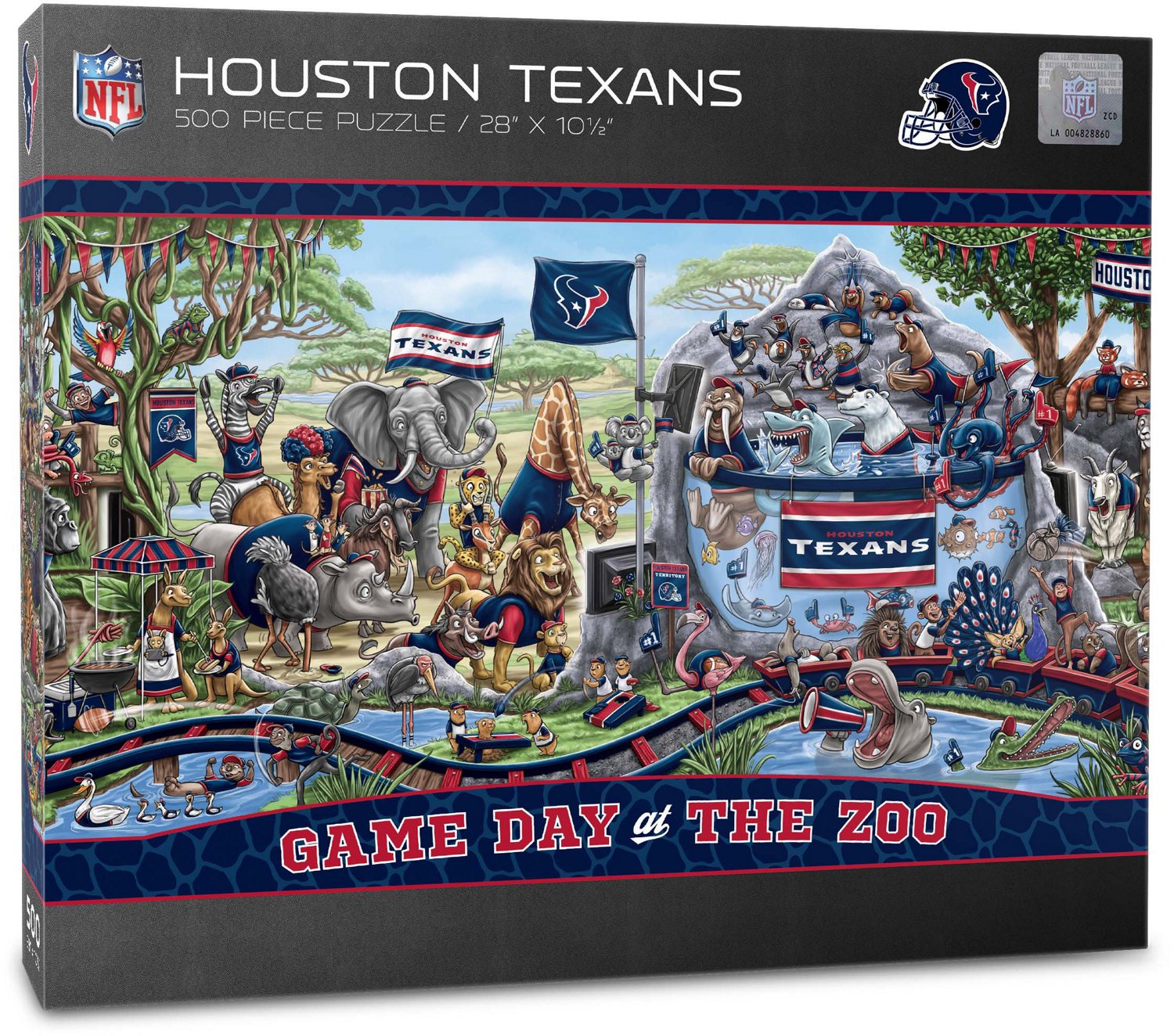 YouTheFan Houston Texans Game Day At The Zoo 500-Piece Puzzle
