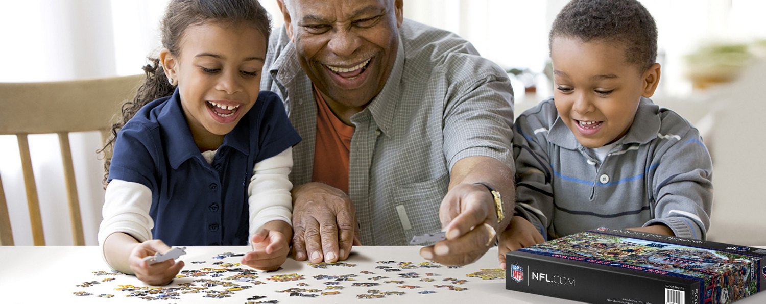 YouTheFan Houston Texans Game Day At The Zoo 500-Piece Puzzle  - view number 3
