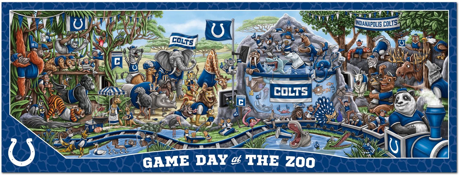 YouTheFan Indianapolis Colts Game Day At The Zoo 500-Piece Puzzle
