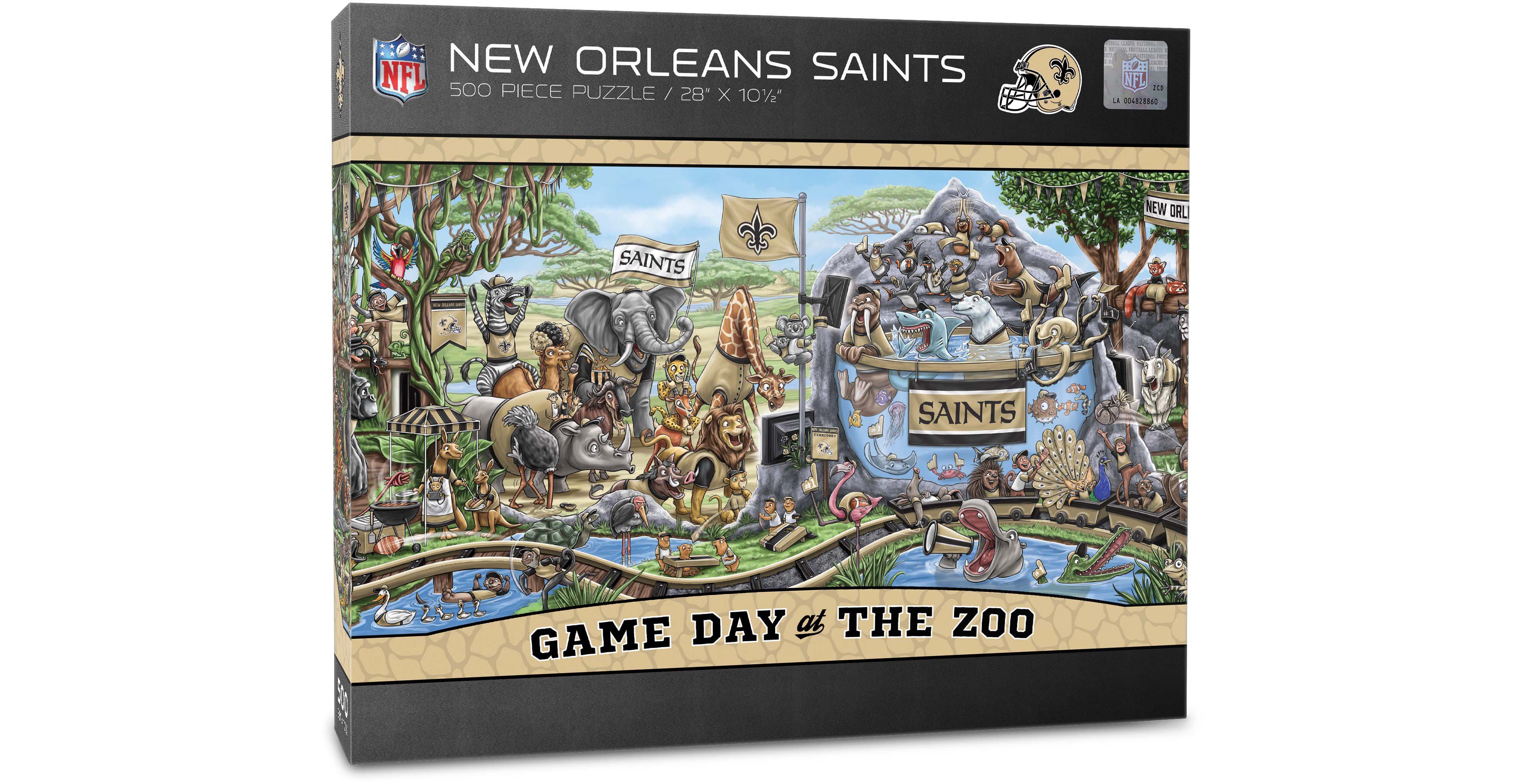 YouTheFan New Orleans Saints Game Day At The Zoo 500-Piece Puzzle