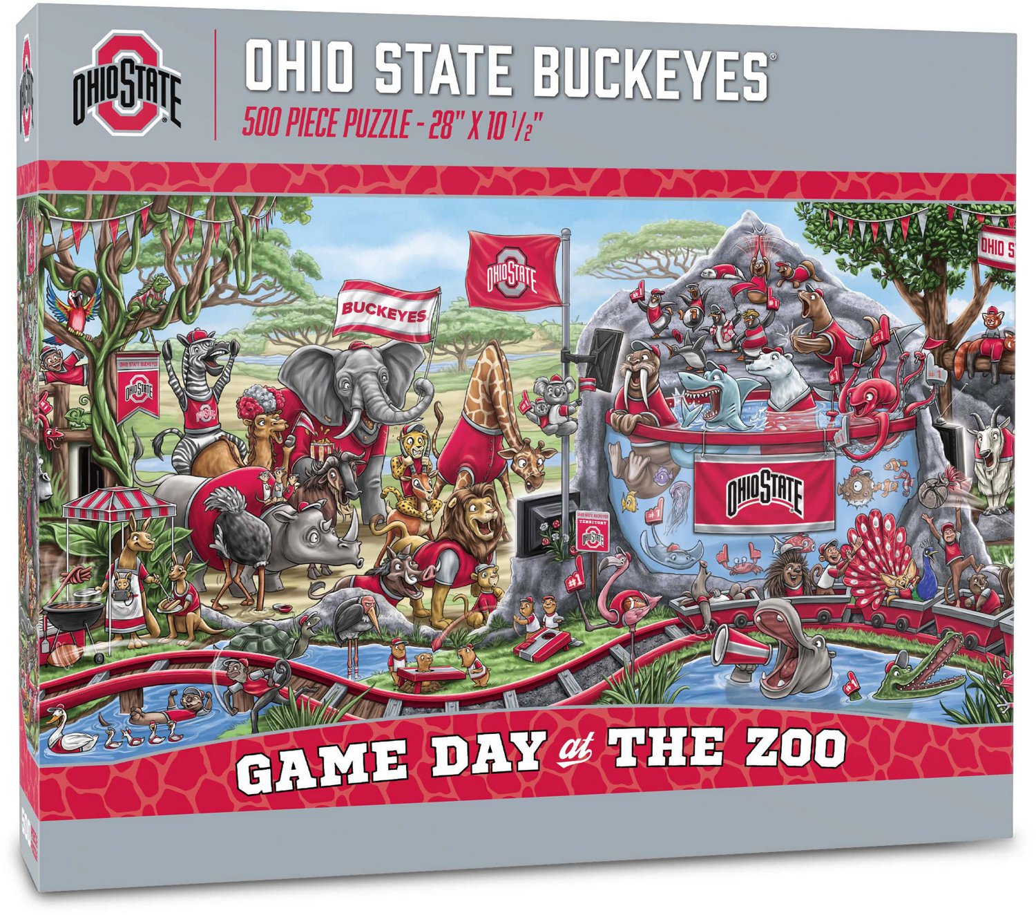 YouTheFan Ohio State University Game Day At The Zoo 500-Piece Puzzle