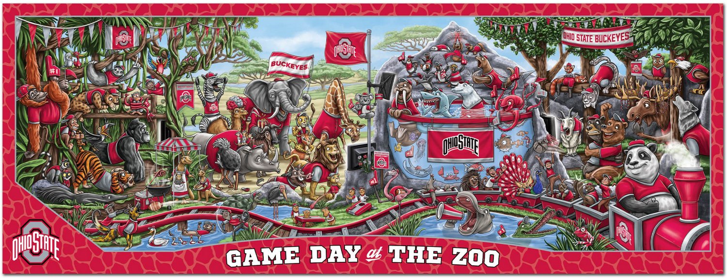YouTheFan Ohio State University Game Day At The Zoo 500-Piece Puzzle  - view number 2