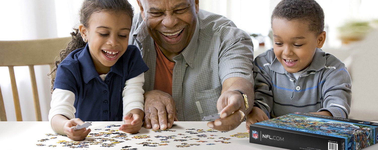 YouTheFan Tennessee Titans Game Day At The Zoo 500-Piece Puzzle                                                                  - view number 3