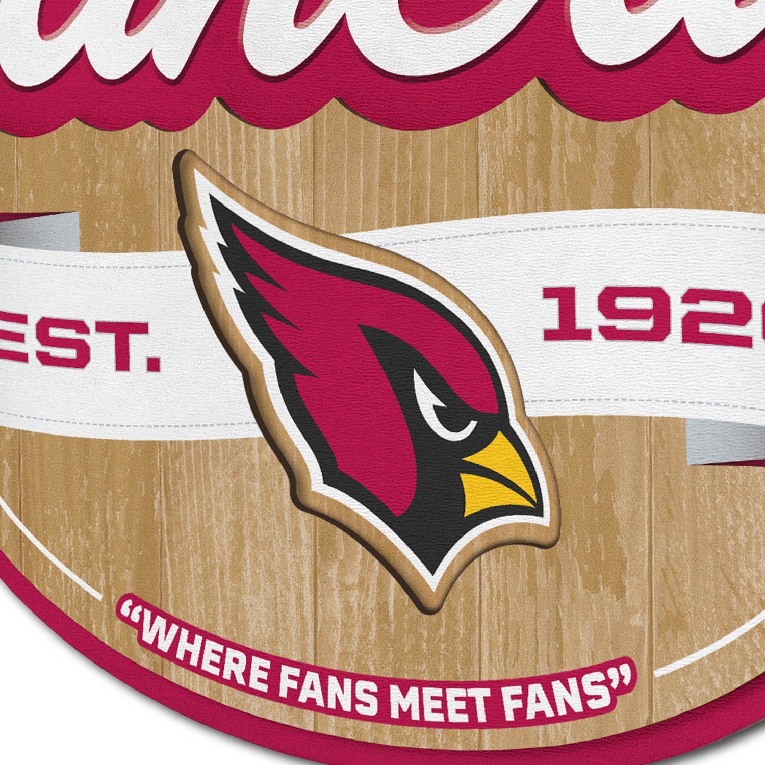 YouTheFan Arizona Cardinals Fan Cave Sign  - view number 3