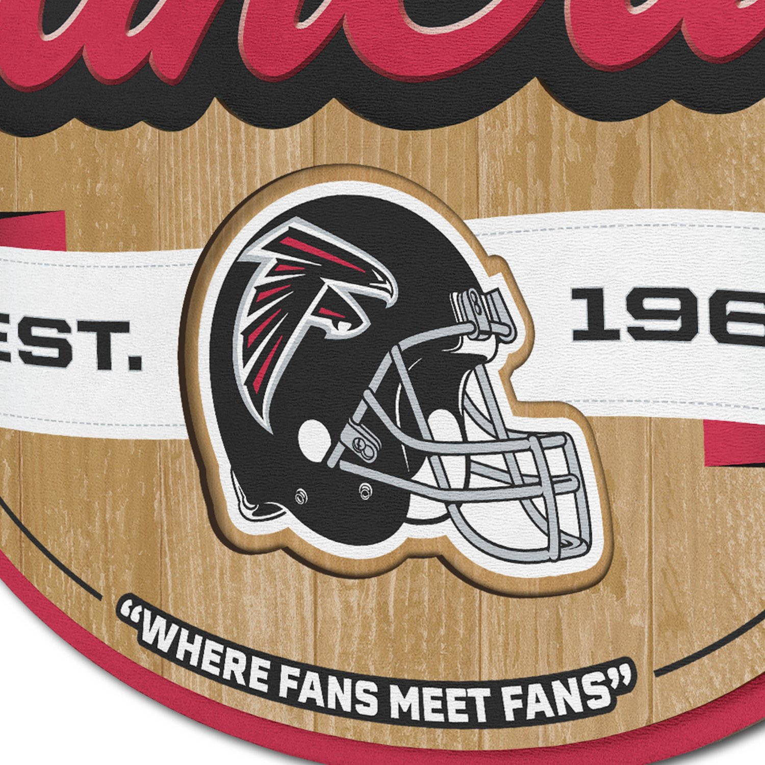YouTheFan Atlanta Falcons Fan Cave Sign                                                                                          - view number 3