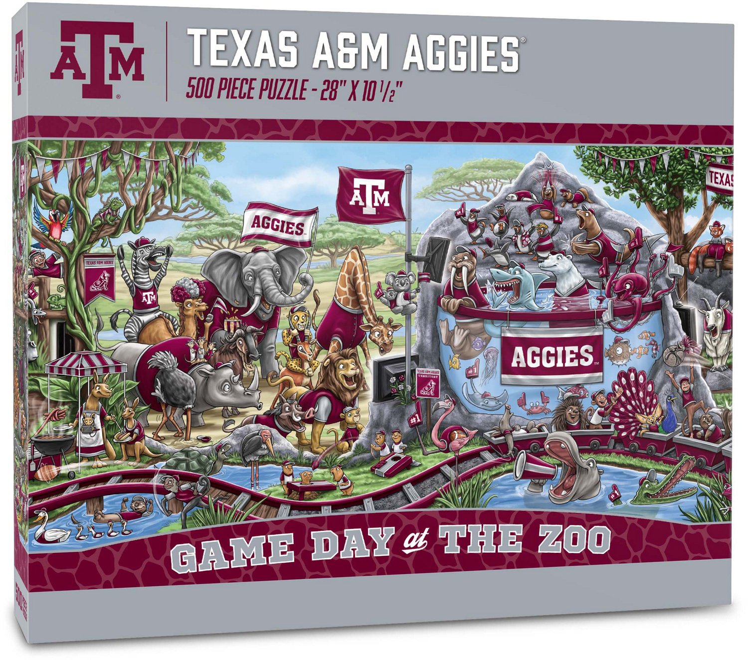 YouTheFan Texas A&M University Game Day At The Zoo 500-Piece Puzzle