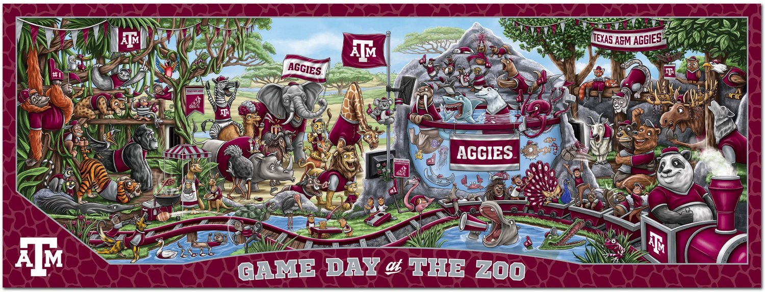 YouTheFan Texas A&M University Game Day At The Zoo 500-Piece Puzzle  - view number 2
