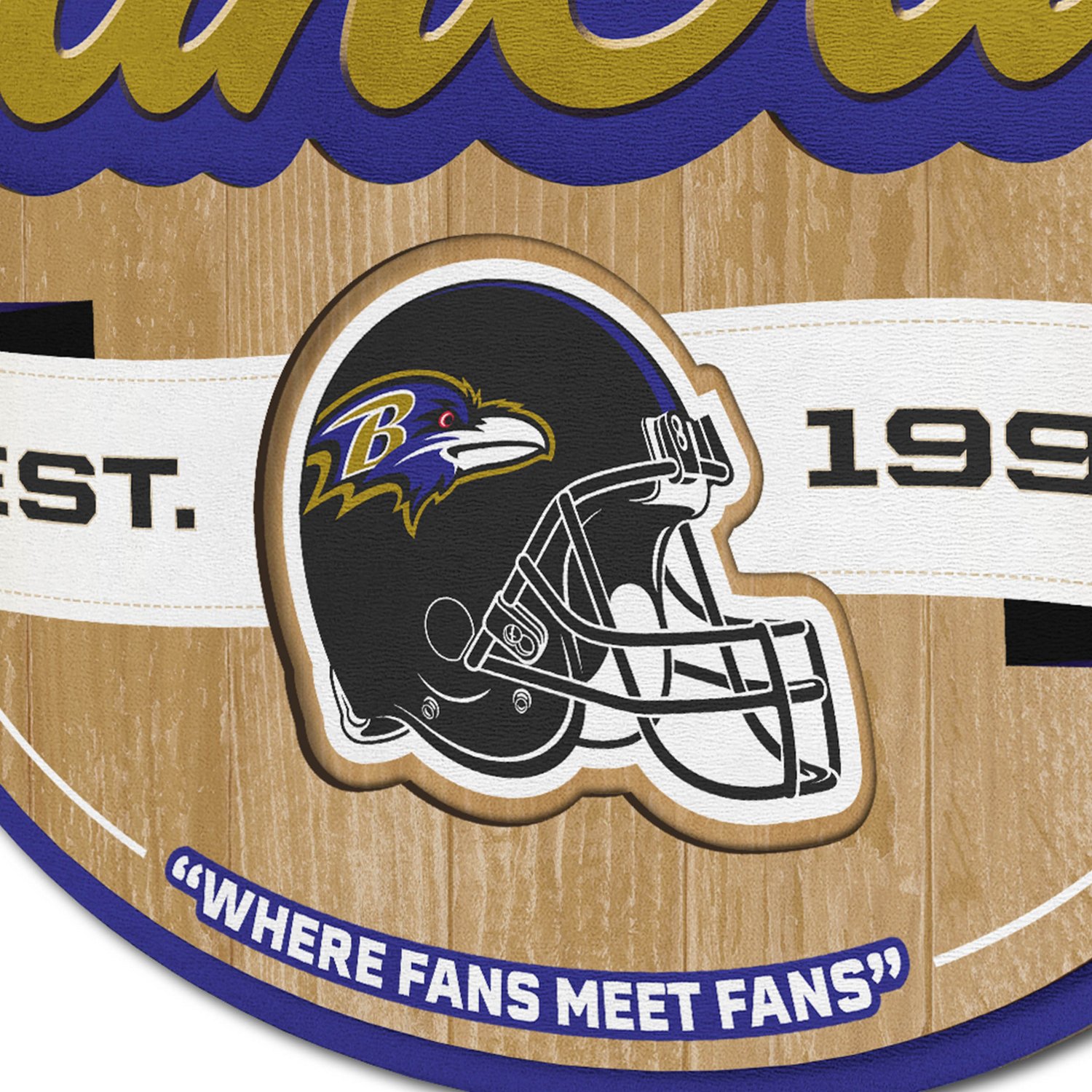YouTheFan Baltimore Ravens Fan Cave Sign  - view number 3