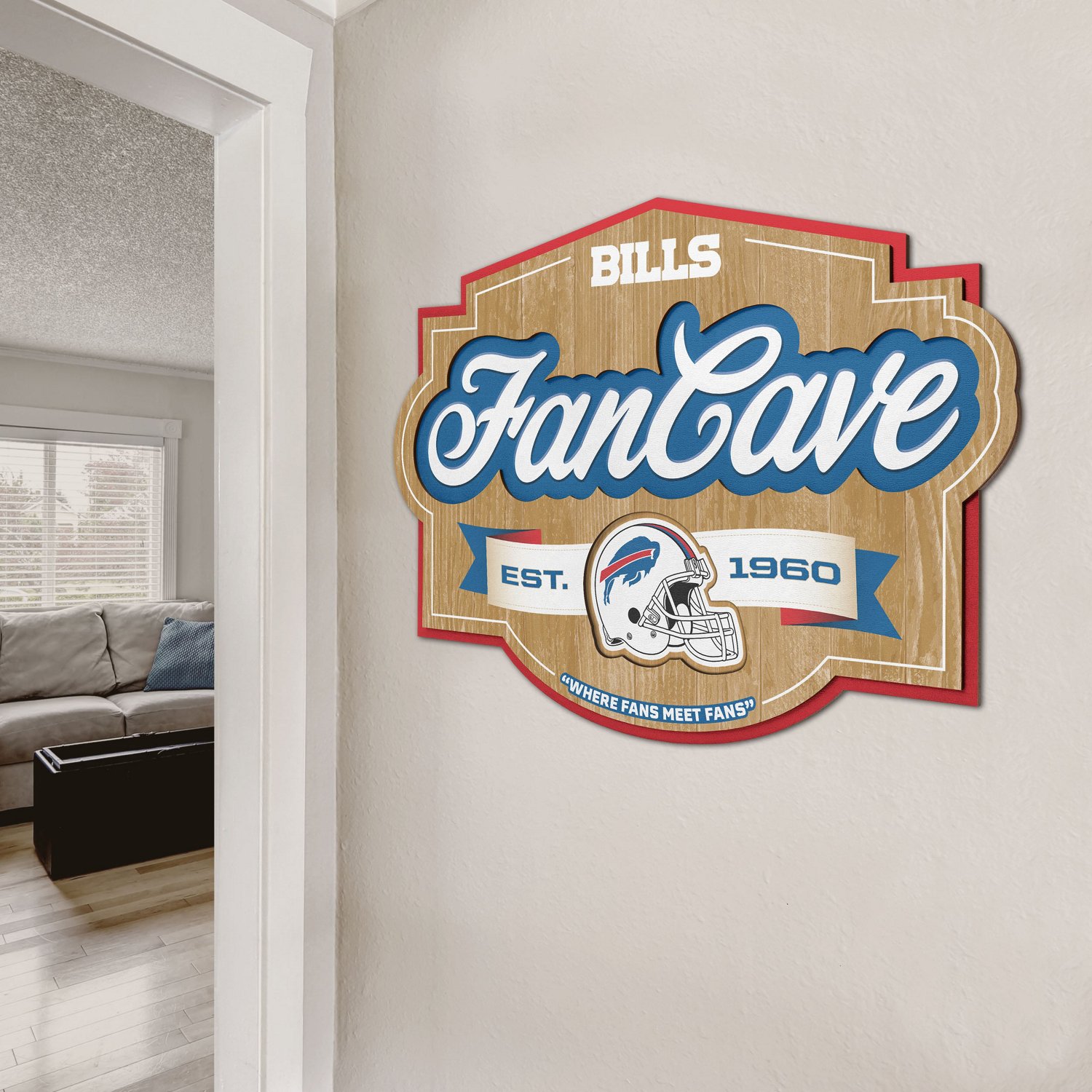 YouTheFan Buffalo Bills Fan Cave Sign  - view number 5