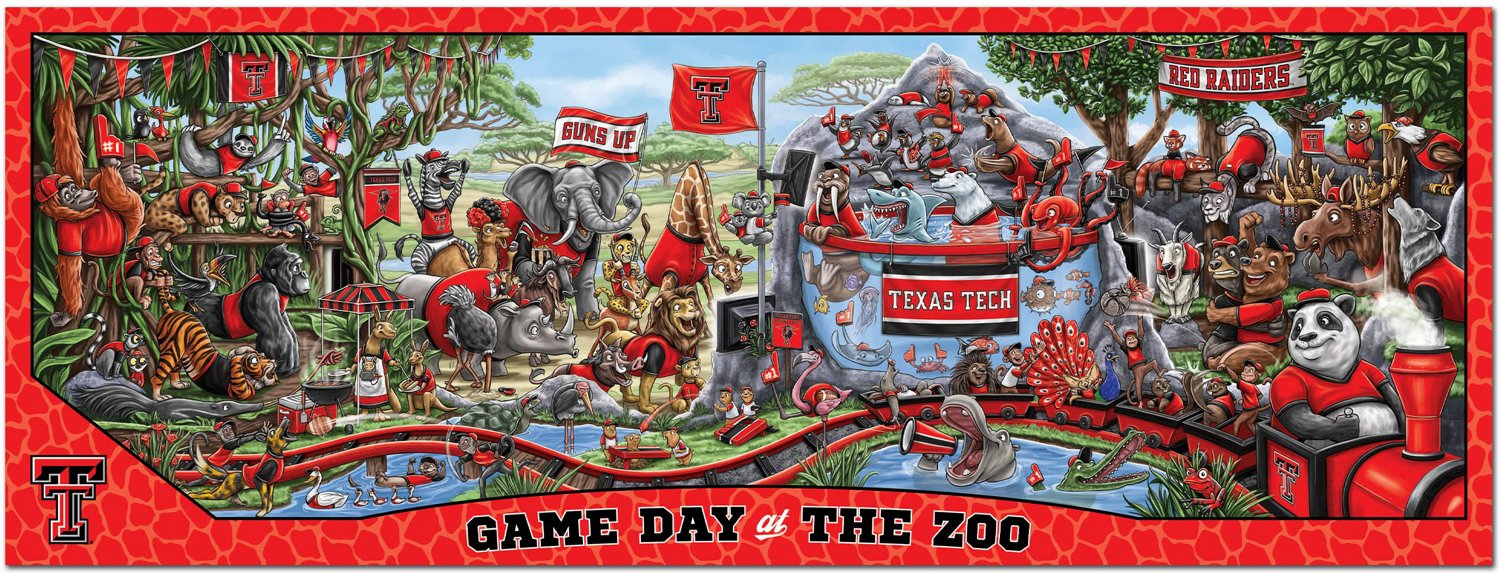 YouTheFan Texas Tech University Game Day At The Zoo 500-Piece Puzzle  - view number 2