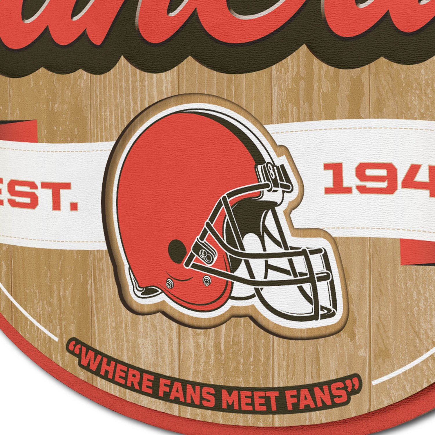 YouTheFan Cleveland Browns Fan Cave Sign