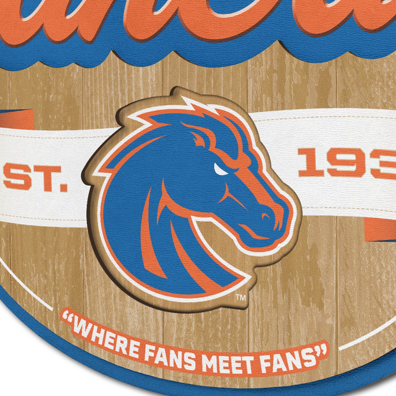 YouTheFan Boise State University Fan Cave Sign  - view number 3