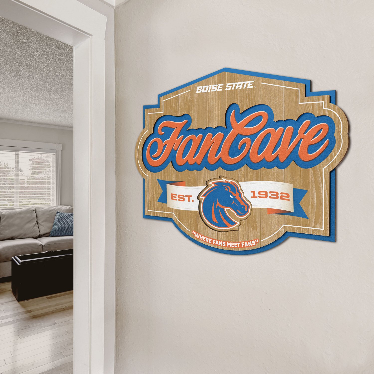 YouTheFan Boise State University Fan Cave Sign  - view number 5