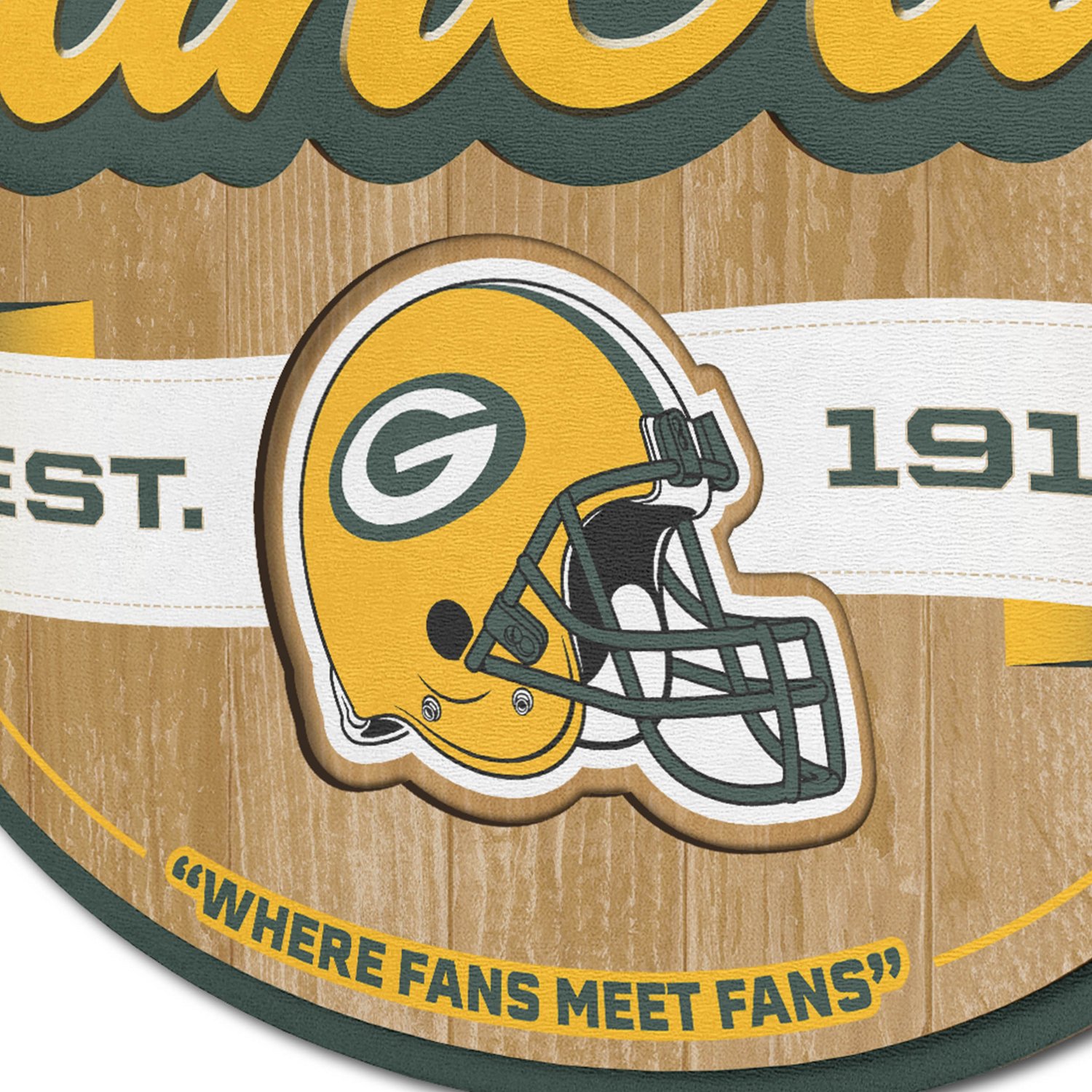 YouTheFan Green Bay Packers Fan Cave Sign - view number 3