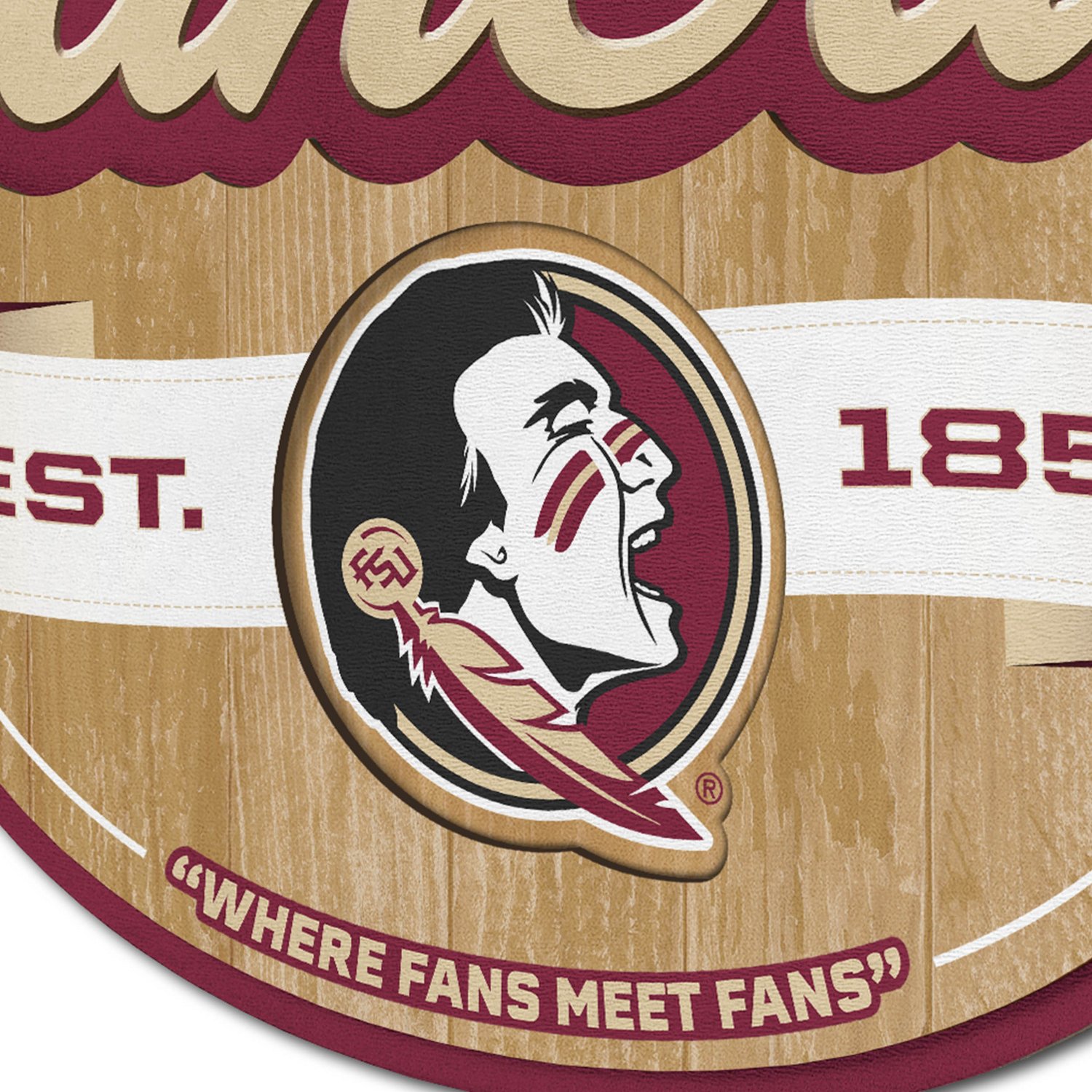 YouTheFan Florida State University Fan Cave Sign  - view number 3