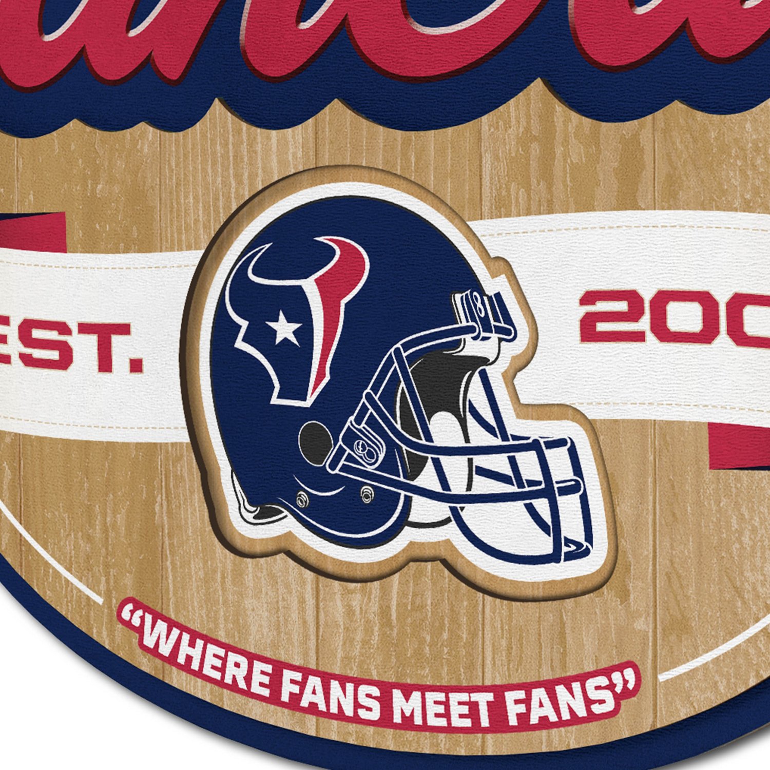YouTheFan Houston Texans Fan Cave Sign  - view number 3