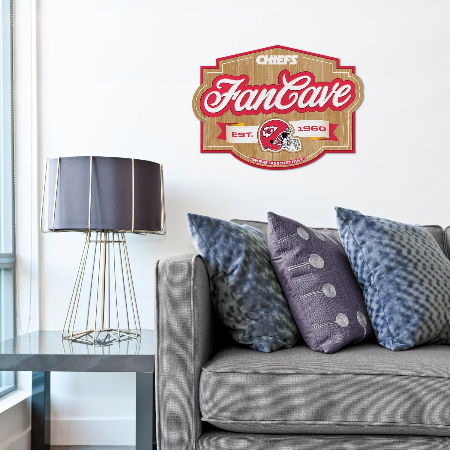 YouTheFan Kansas City Chiefs Fan Cave Sign  - view number 4