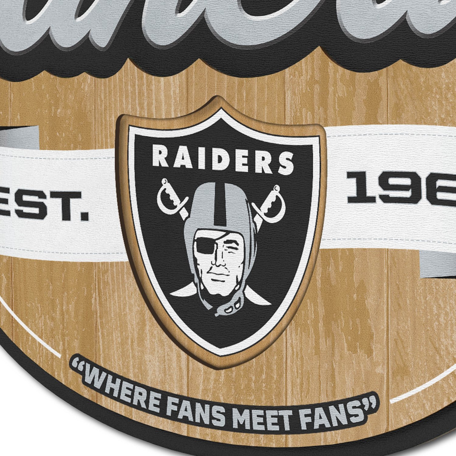YouTheFan Las Vegas Raiders Fan Cave Sign  - view number 3