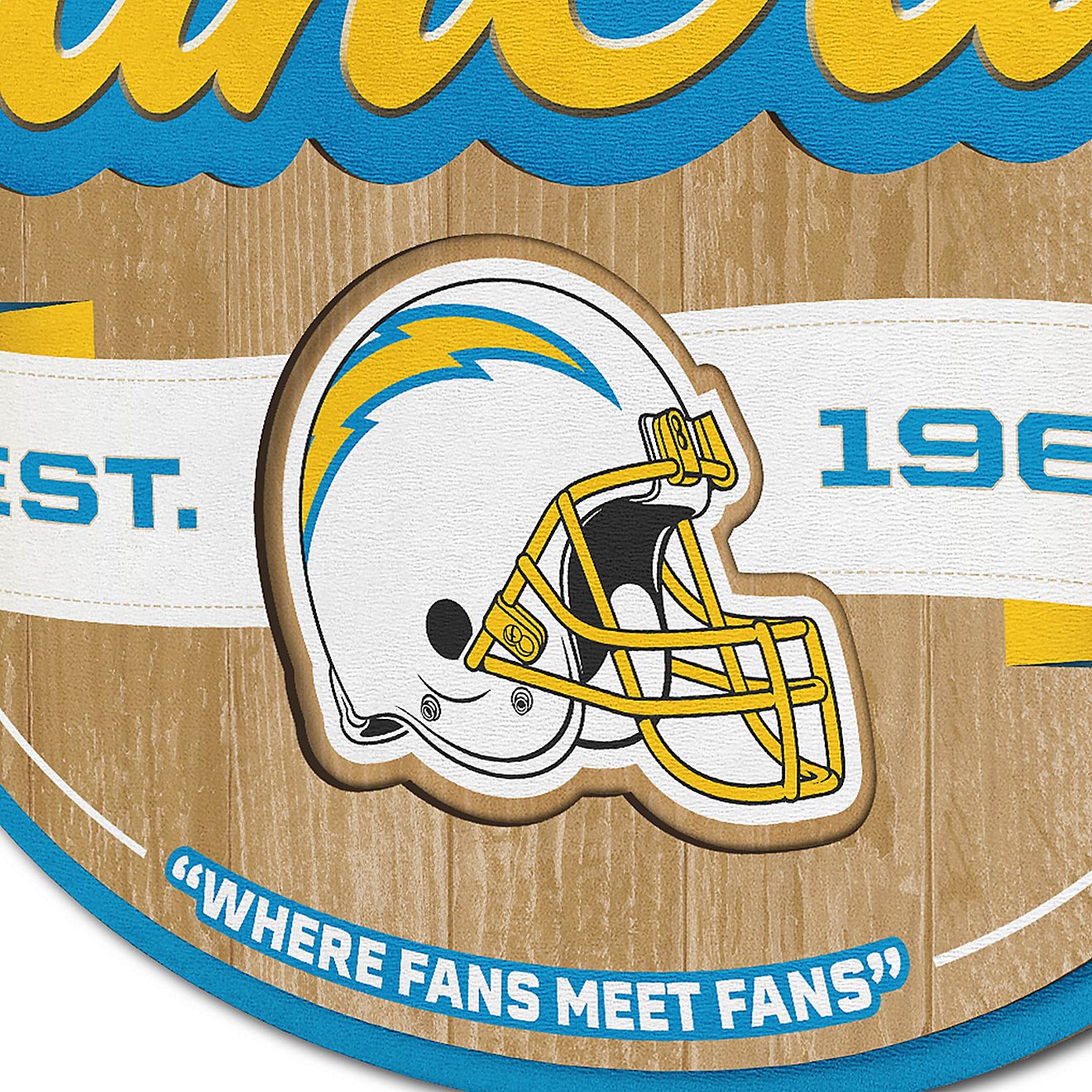 YouTheFan San Diego Chargers Fan Cave Sign                                                                                       - view number 3