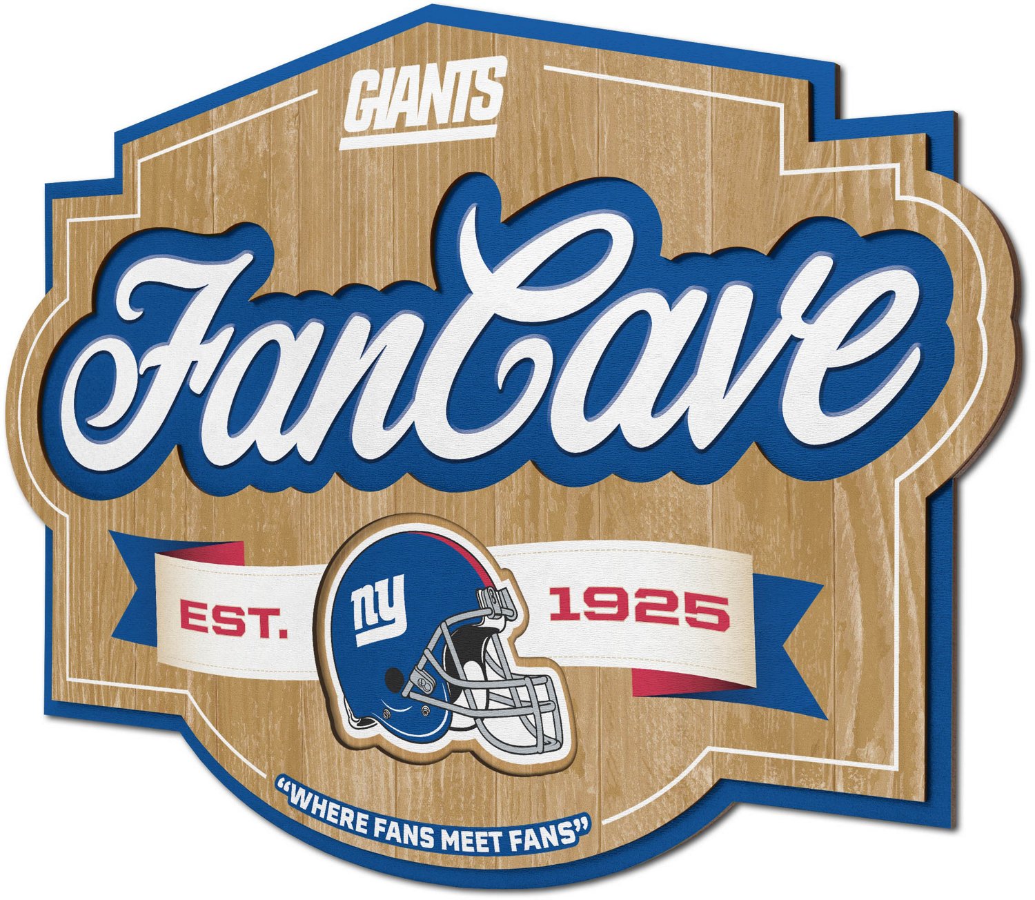 YouTheFan New York Giants Fan Cave Sign | Academy, image size:1500x1304