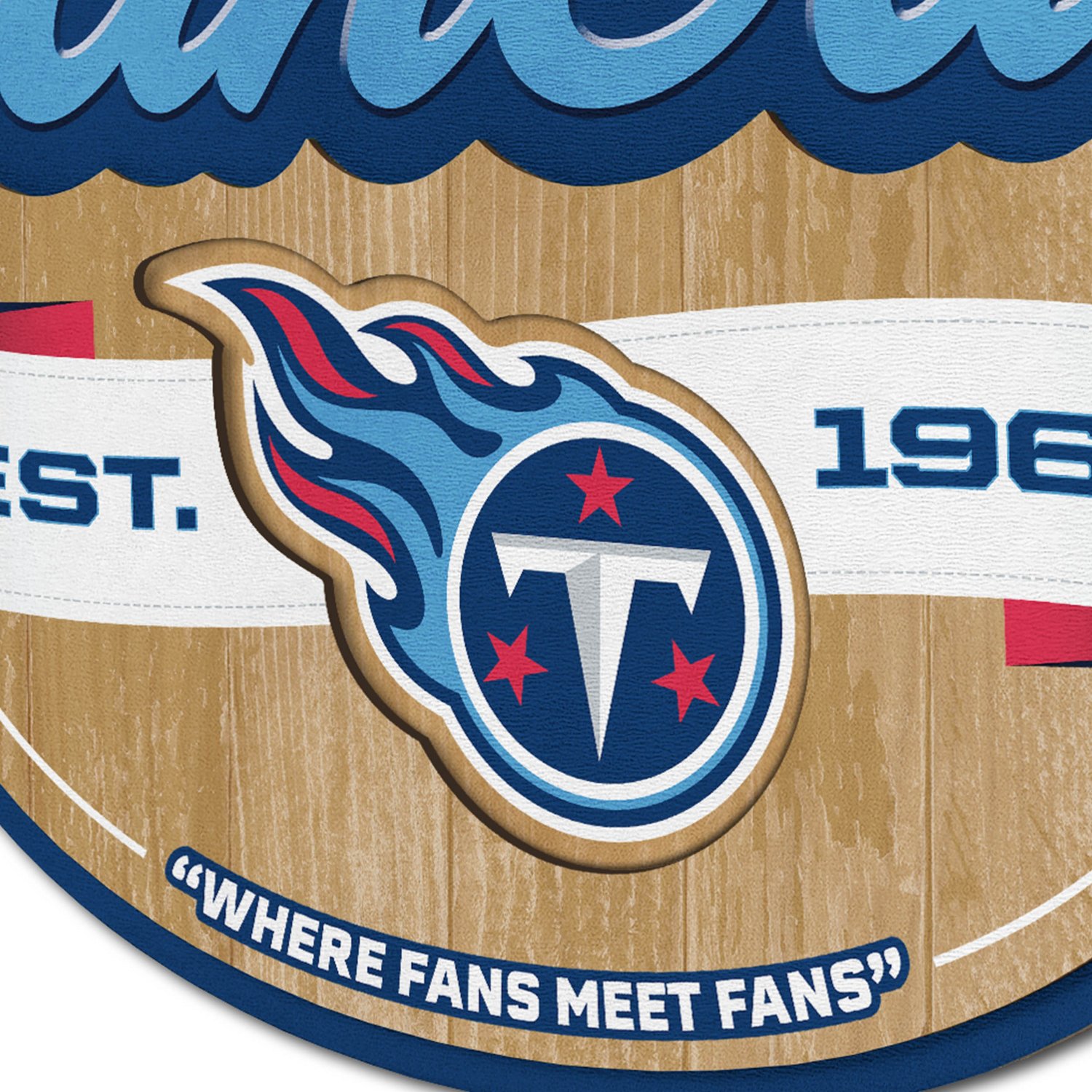 YouTheFan Tennessee Titans Fan Cave Sign