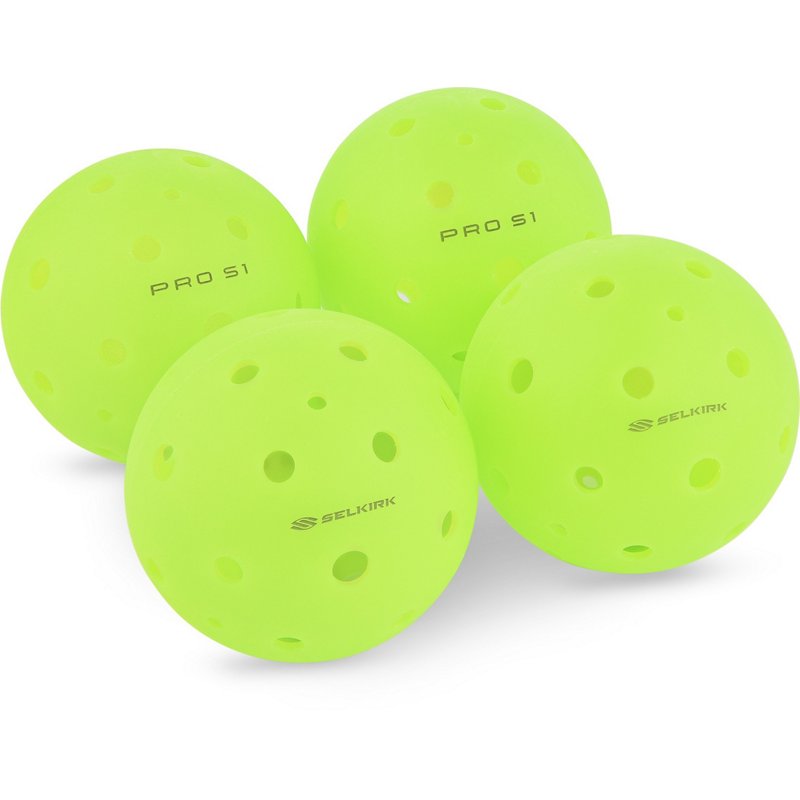 Selkirk Sport Pro S1 Pickleball Balls 4-Pack Green - Pickleball at Academy Sports